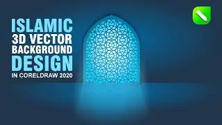 Islamic 3D Background Design in CorelDraw 2020 #coreldraw #background