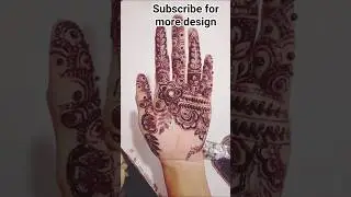 beautiful Arabic front hand mehendi design 🥰😍#shortvideo #reel #mehndidesign #art#@Tammu-henna