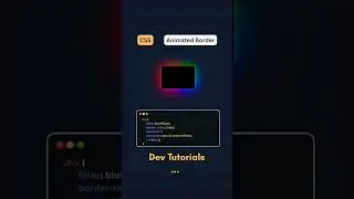 Animated Neon Border effect. #css #dev #design