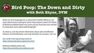 Bird Poop: the down and dirty