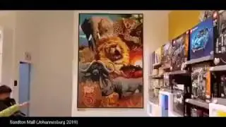 30kg Lego of Big Five Mosaic (South Africa Sandton Mall)