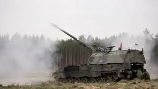 NATO&rsquo;s multinational battlegroup Lithuania conducts artillery exercise