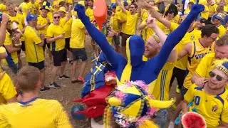 Midsommar in Sotschi - Schweden-Fans in Feierlaune
