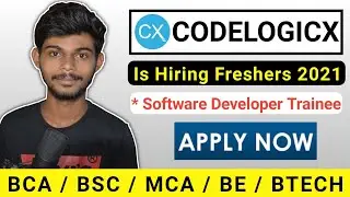 Codelogicx Is Hiring For Software Developer Trainee | BCA & BSC Freshers | Apply Now