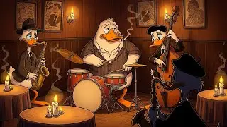 Vintage Black Duck Jazz: 1950s Smokey Bar Vibes for Relaxing Evening Drinks