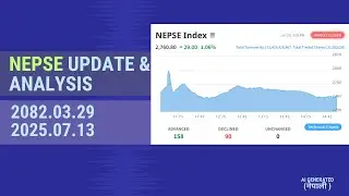 NEPSE Today: Market Summary, Top Gainers & Losers | July 13, 2025 | Daily NEPSE Update