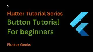 5. Button in flutter. Flutter Tutorial for beginners.
