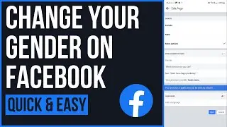 How to Change Your Gender on Facebook