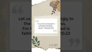 Hebrews 10:23#InHisWord #ChurchOfChrist33AD #jesusdevotional #fearnothingbutGod #dailydevotion