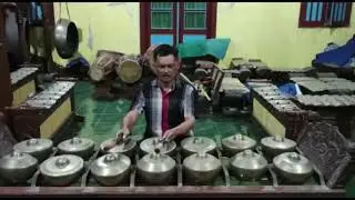 Belajar teknik tabuhan BONANG BARUNG (mipil) irama 1 ladrang 