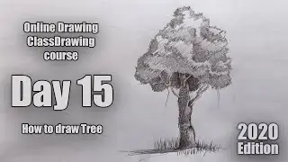 Drawing for Beginners - Step by Step | Day - 015 | How to draw Tree