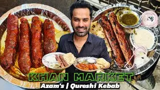 Delhi's Iconic AZAM'S MUGHLAI | Khan Market | Qureshi Kebab Corner | Delhi's Best Kebabs & Tikkas