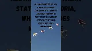DID YOU KNOW - It's Illegal to Fly a Kite in Victoria, Australia ||#shorts #strangefacts #facts