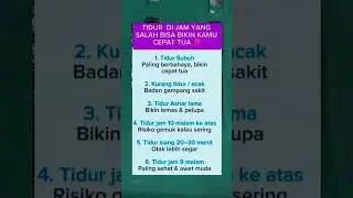 Jangan tidur di jam yang salah #shorts #motivasidiri #motivasi #fypyoutube