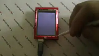 Тест калибровки сенсорного дисплея 2.4 дюйма + SD карта, шилд для Arduino UNO, MEGA