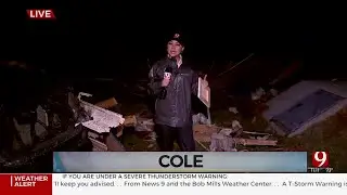 Debris Everywhere In Cole, Oklahoma, After Strong Tornado