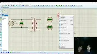 Rangkaian Power Supply CT Full-Wave Rectifier dengan Filter dan Regulator 9 Volt