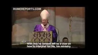 Funeral of Cardinal Martini, presided by Angelo Scola, current Cardinal of Milan