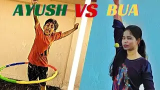 Ayush Vs Bua | Lemon and Spoon race | Hula Hoop Challenge | Challenge Video For Kids