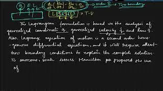 M.Sc Physics II Classical Mechanics II Hamilton's Equations  II Sem 1 II Lucknow University II