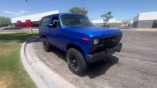 85 BRONCO Daytona Blue Hot Rod Flatz Walk Around