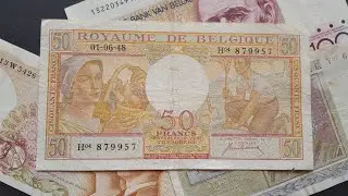 Some Belgium banknotes