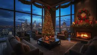 Relaxing Christmas Music Inside a Cozy, Luxurious Penthouse!