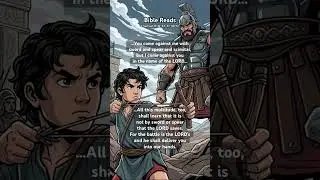 David and Goliath #bible #biblequotes #bibleverse #raisingcatholickids #catholic #christian #daily