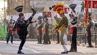 Attari-Wagah Border Flag Ceremony | INDIAN BSF Vs Pakistan Ranger | India-Pakistan Border | Attari 