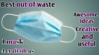 Recycle facemask | surgical face mask craft ideas | reuse surgical mask.