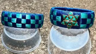 DIY Silk Thread Checker Bangles Tutorial - Easy and Beautiful @hasifashion2199