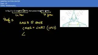 2. In Fig, if angle 1 = angle 2 and triangle NSQ = triangle MTR, then prove that  PTS ~  PRQ.