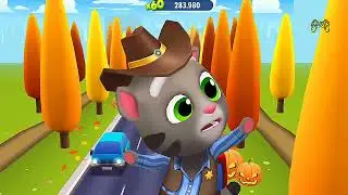 Talking Cowboy Tom Gold Run - iOS Android Gameplay