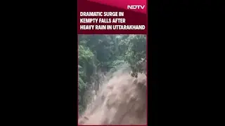 Dramatic Surge In Kempty Falls After Heavy Rain In Uttarakhand