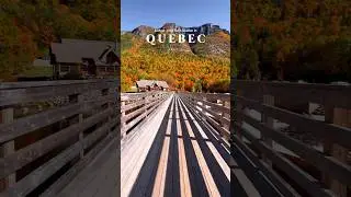 One of the best places to see fall colours in Quebec 🍁 #explorecanada #quebec #fallcolors