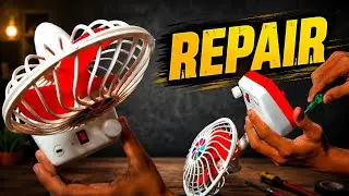 Chargeable fan repair| mini fan repair|home fan repair|how to make repair fan |mini table fan repair