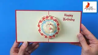 How to made Happy Birthday Cake Pop Up Cards | Cutpopup
