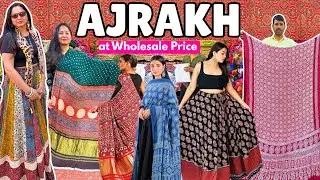 अजरख का KHAZANA🤩 | Saree ,Lehenga ,Kurti ,Duppatta,etc | Ajrakh ,Kalamkari,Bandhani |Mumbai Shopping
