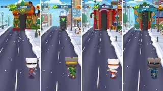 Talking Tom Gold Run: Cyber Angela,Super Tom,Super Angela,Hyper Tom (Android/iOS) Gameplay