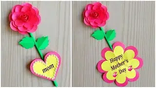 DIY Mother's day special Rose card  / Easy Handmade greeting card for mother's day