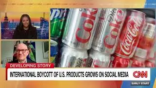 The founder of a European group organizing boycotts of American products, Mads Mouritzen, on CNN