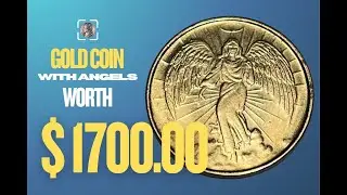 Золотая монета с ангелами по обеим сторонам стоимостью 1700 долларов &mdash; приложение-определитель мо...