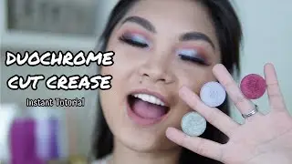 DUOCHROME CUT CREASE | INSTANT TUTORIAL | LOOXI AURORA SHADOWS