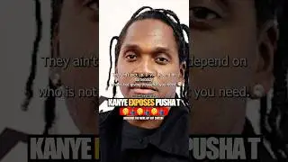 Канье Уэст разоблачает Pusha T | Он прав⁉️🤷🏽&zwj;♂️💯 #kanye #pushat #hiphop