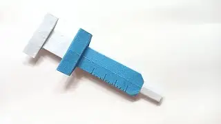 ORIGAMI SYRINGE || How to Fold Doctor's Origami || Doctor's Equipment Origami