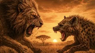 Battle for the Jungle &mdash; Lion vs Hyena | Cinematic Wildlife AI Documentary
