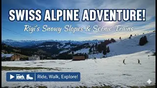 Mt. Rigi Winter Wonderland: The Ultimate Cogwheel Train Experience! 🏔️❄️🚂