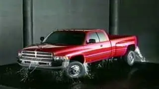 Retro Dodge Ram Pick Up Truck Commercial 2000 Car Commercial Reverse Water Drop