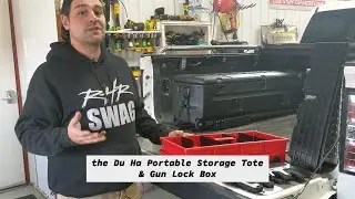 Portable Storage Box Battle Tested - Du Ha Storage Tote & Gun Rack