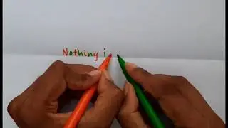 Devasena gunasekaran - Writing a sentence using both hands simultaneously